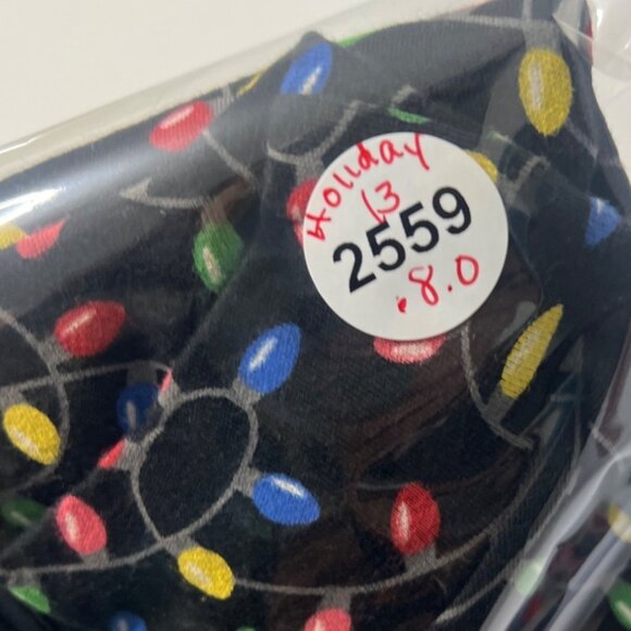 Christmas Lights Mock Top 100% Cotton Christmas Top Size XL - Picture 7 of 7